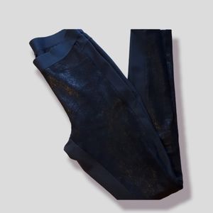 Heather Bordeaux lambskin leggings